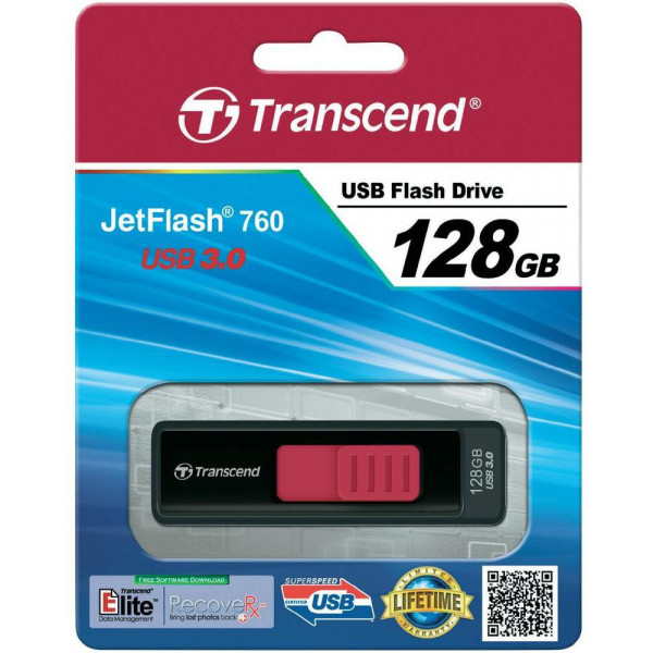 Фото - Флеш USB Transcend JetFlash 760 128GB USB 3.0 Black (TS128GJF760)
