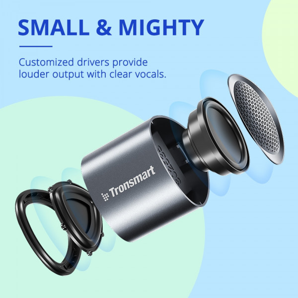 Фото - Портативная акустика Tronsmart Nimo Mini Speaker Polar Black + Nimo Mini Speaker Gold