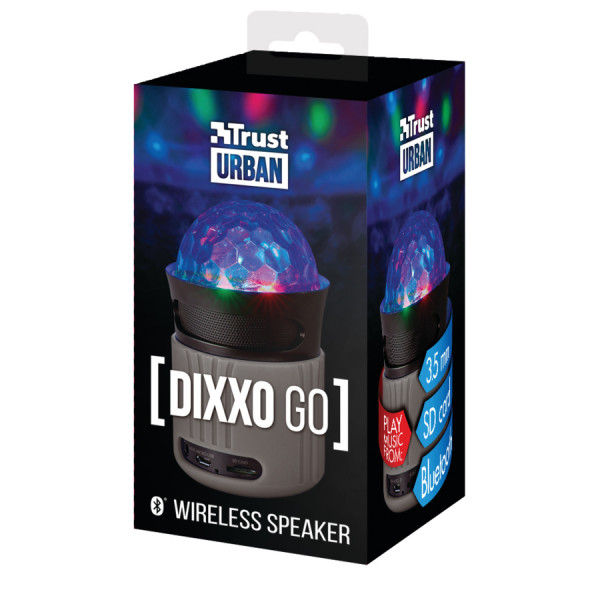 Фото - Портативная акустика Trust Dixxo Go Wireless Bluetooth Speaker Grey (21345)