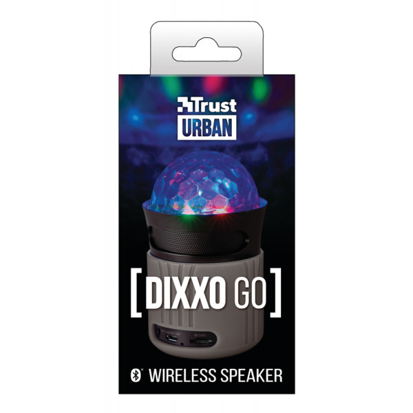 Фото - Портативная акустика Trust Dixxo Go Wireless Bluetooth Speaker Grey (21345)