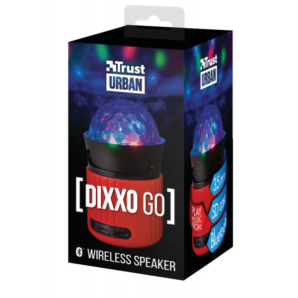 Фото - Портативная акустика Trust Dixxo Go Wireless Bluetooth Speaker Red (21346)