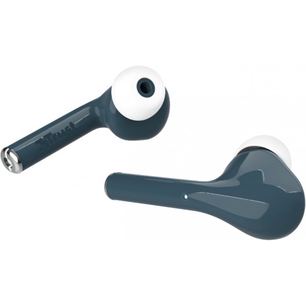 Фото - Наушники вкладыши беспроводные TWS Trust Nika Touch True Wireless Mic Blue (23702)