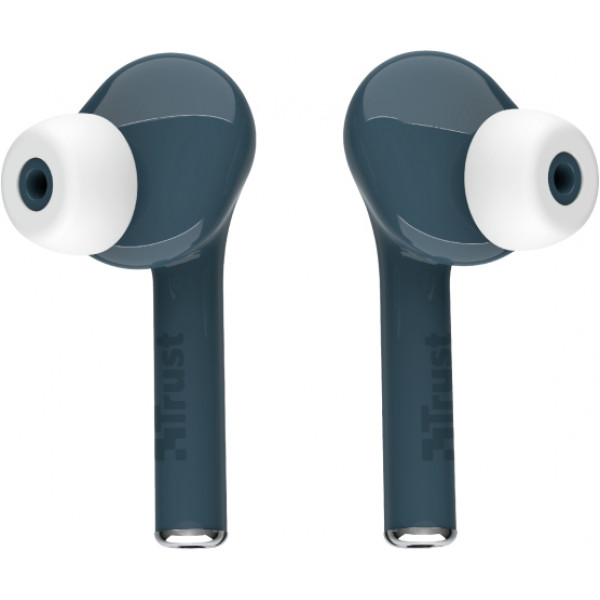 Фото - Наушники вкладыши беспроводные TWS Trust Nika Touch True Wireless Mic Blue (23702)