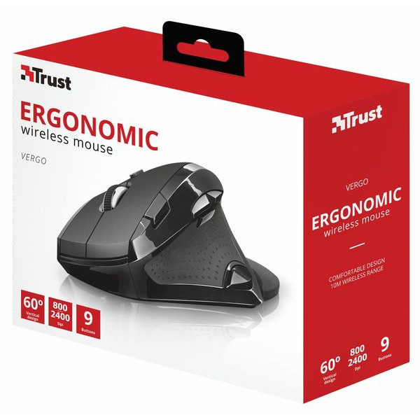 Фото - Мышь беспроводная игровая Trust Vergo Wireless Ergonomic Comfort (21722)