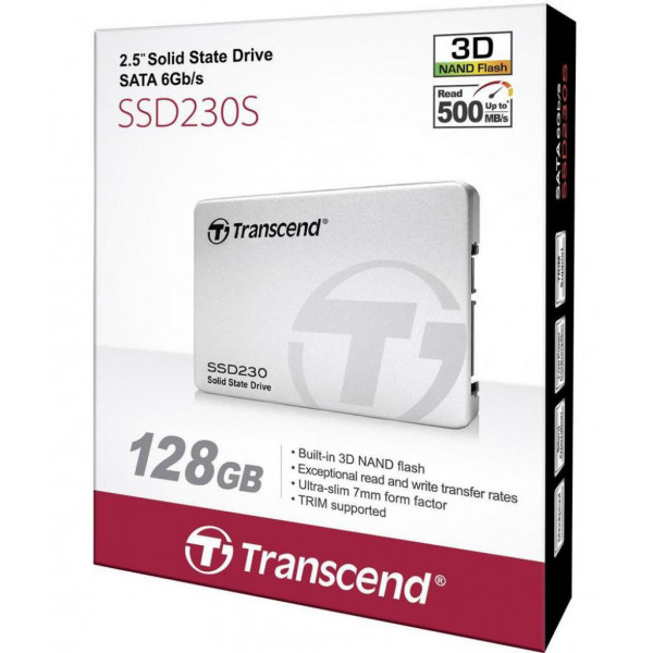 Фото - SSD-накопитель внутренний Transcend SSD230S Premium 128GB 2.5" SATA III 3D V-NAND TLC (TS128GSSD230S)