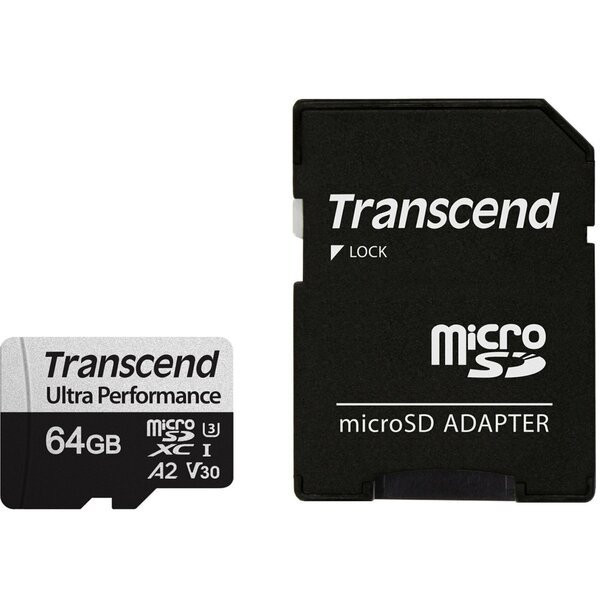 Фото - Карта памяти Transcend microSDXC 340S 64GB UHS-I U3 A2+ad (TS64GUSD340S)