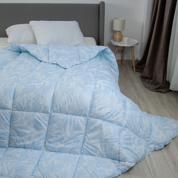 Фото - Одеяло зимнее двуспальное евро ТЕП Alaska 200x220 см Синий (1-00154_28187)