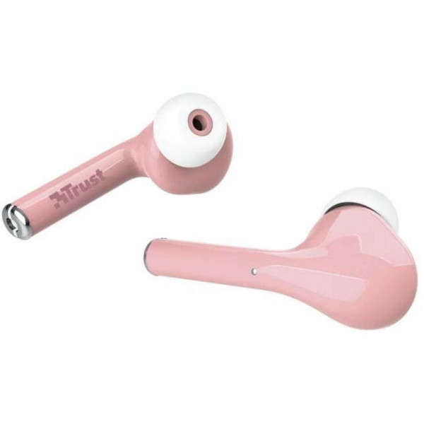 Фото - Наушники вкладыши беспроводные TWS Trust Nika Touch True Wireless Pink (23704)