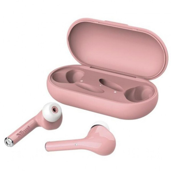Фото - Наушники вкладыши беспроводные TWS Trust Nika Touch True Wireless Pink (23704)