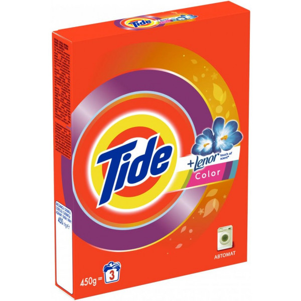 Фото - Стиральный порошок Tide Color Lenor Touch of Scent 450 г (5413149871311)
