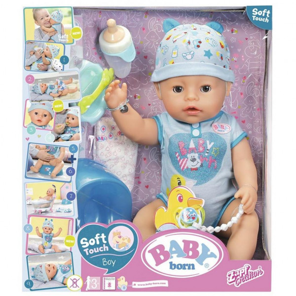 Фото - Интерактивный пупс Zapf Baby Born серии ''Нежные объятия'' - Очаровательный Малыш (43 см, с аксессуарами) (824375)