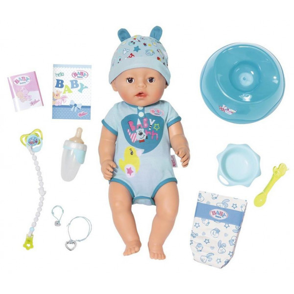 Фото - Интерактивный пупс Zapf Baby Born серии ''Нежные объятия'' - Очаровательный Малыш (43 см, с аксессуарами) (824375)