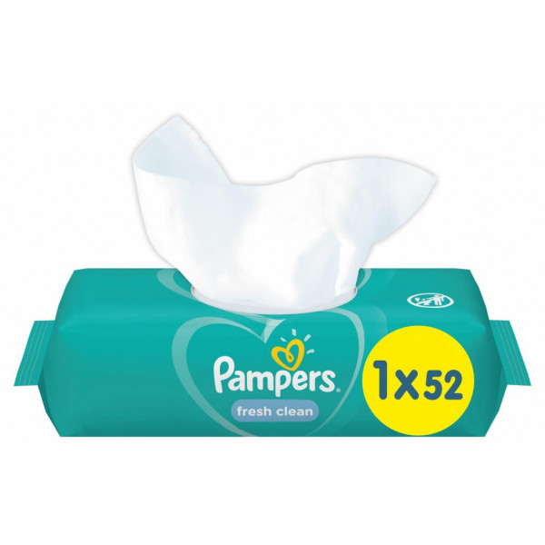 Фото - Салфетки влажные для детей Pampers Fresh Clean, 52 шт. (81688032)