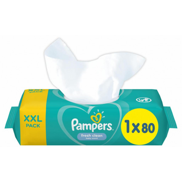 Фото - Влажные салфетки для грудничков Pampers Sensitive, 80 шт. (81687187)