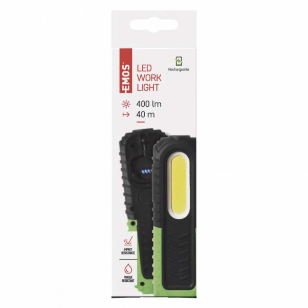 Фото - Фонарь EMOS LED P4531 5W 400Lm Li-Ion, ручн.резина+слой.