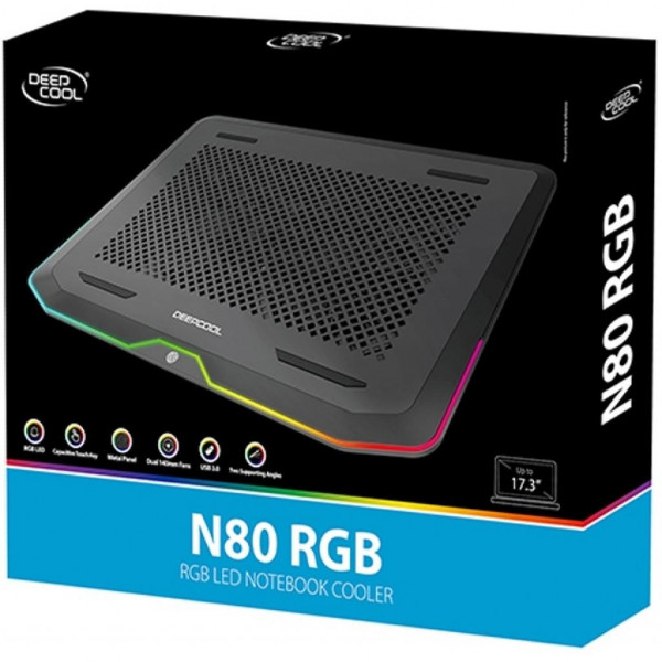 Фото - Подставка под ноутбук охлаждающая Deepcool N80 RGB