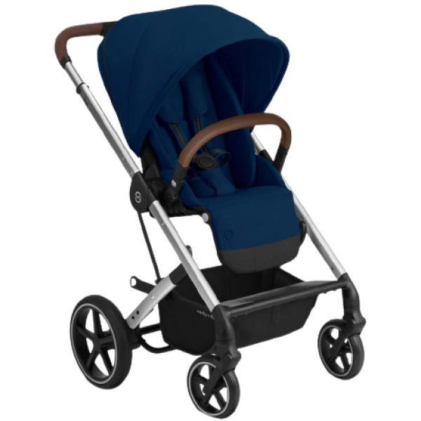 Фото - Коляска прогулочная Cybex Balios S Lux SLV Navy Blue navy blue (с бампером)