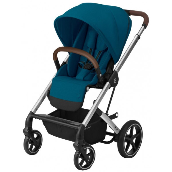 Фото - Коляска прогулочная Cybex Balios S Lux SLV River Blue turquoise (c бампером)