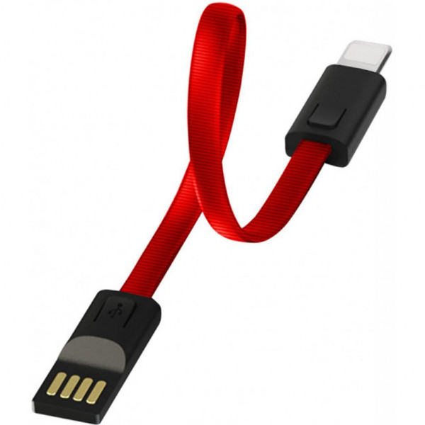 Фото - Кабель синхронизации данных Colorway USB 2.0 AM to Lightning 0.22m Red (CW-CBUL021-RD)