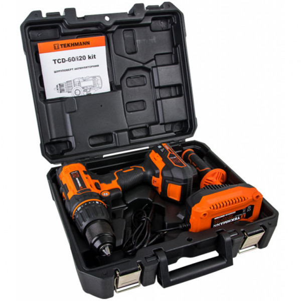 Фото - Шуруповерт Tekhmann TCD-60/i20 kit (848394)