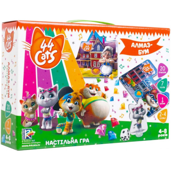 Фото - Настольная игра (5-7 лет) Vladi Toys 44 Кота. Алмаз-Бум, укр. (VT8055-15) Фото - Настольная игра (5-7 лет) Vladi Toys 44 Кота. Алмаз-Бум, укр. (VT8055-15)