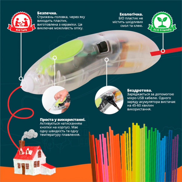 Фото - 3D-ручка 3Doodler Start Hexbug (8SPSRBUG3E)