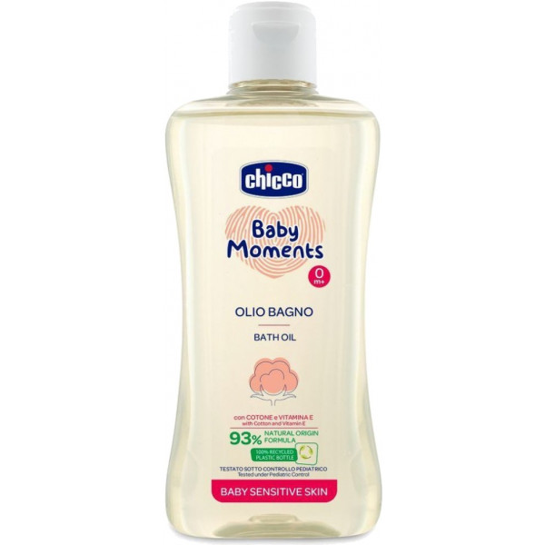 Фото - Масло детское для купания Chicco Baby Moments для чувствительной кожи 200 мл (10240.00)