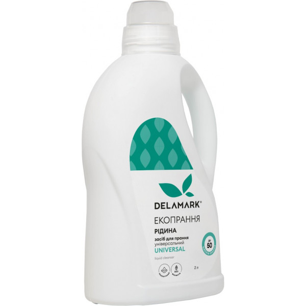 Фото - Гель для стирки DeLaMark Universal жидкость 2 л (4820152330895) Фото - Гель для стирки DeLaMark Universal жидкость 2 л (4820152330895)