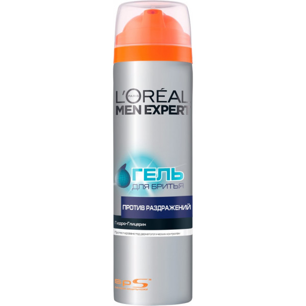 Фото - Гель для бритья L'Oreal Paris Men Expert против раздражений 200 мл (3600522056577)