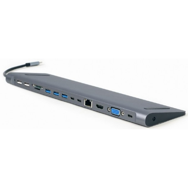 Фото - Хаб USB Cablexpert USB-C 9-in-1 (A-CM-COMBO9-01) Фото - Хаб USB Cablexpert USB-C 9-in-1 (A-CM-COMBO9-01)