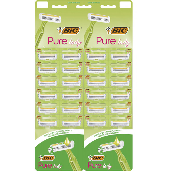 Фото - Станок женский BIC Pure 3 Lady 24 шт.  (3086126727417)