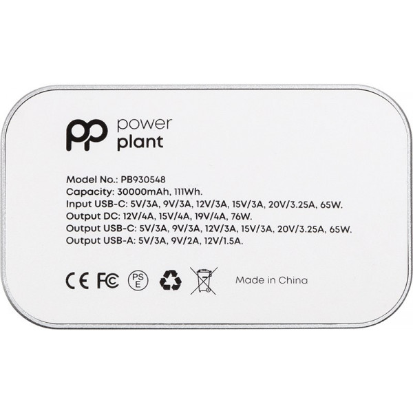 Фото - Батарея мобильная PowerPlant 30000mAh USB-C USB-A QC3.0 (PB930548)