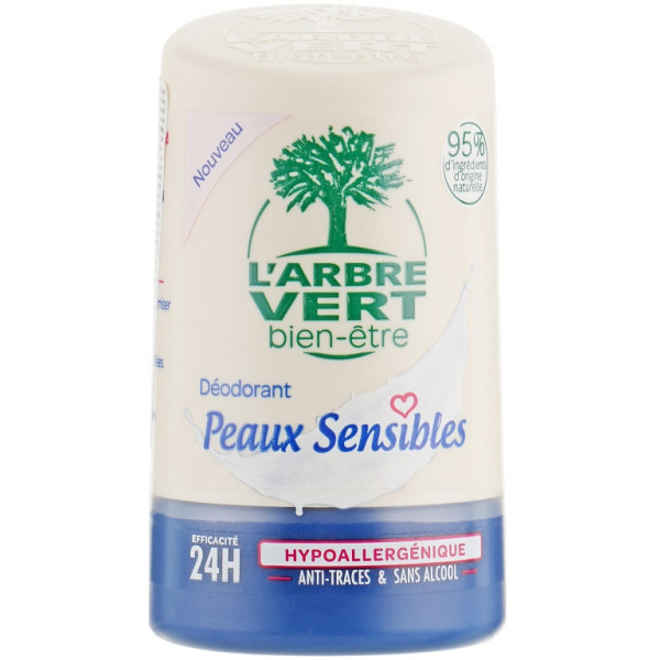 Фото - Дезодорант шариковый L'Arbre Vert Sensitive 50 мл (3450601032431) Фото - Дезодорант шариковый L'Arbre Vert Sensitive 50 мл (3450601032431)