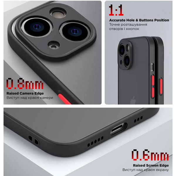 Фото - Чехол для смартфона Armorstandart Frosted Matte for Xiaomi Redmi 13 4G Black (ARM78268)