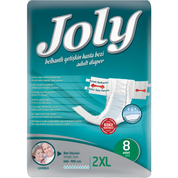 Фото - Одноразовые подгузники Joly для взрослых 5 Extra-Extra Large 8 шт. (8690536844920)