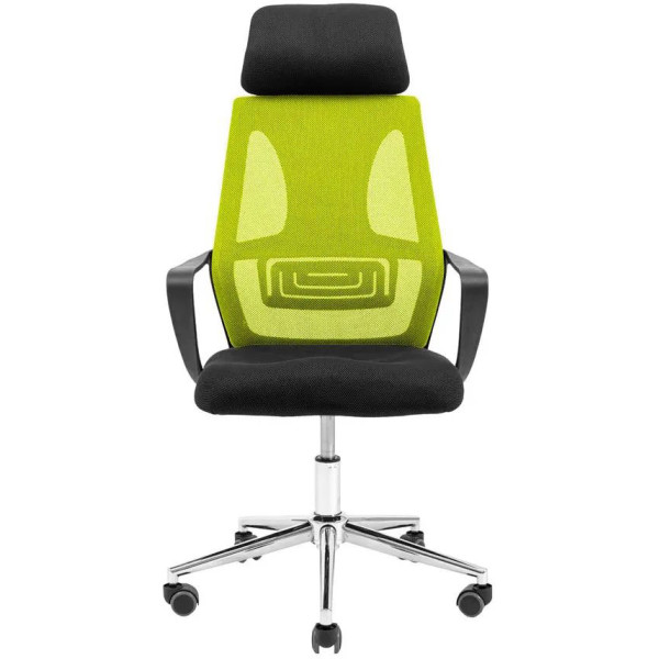 Фото - Кресло офисное Richman Профи Хром Пиастра Сетка черная+зеленая