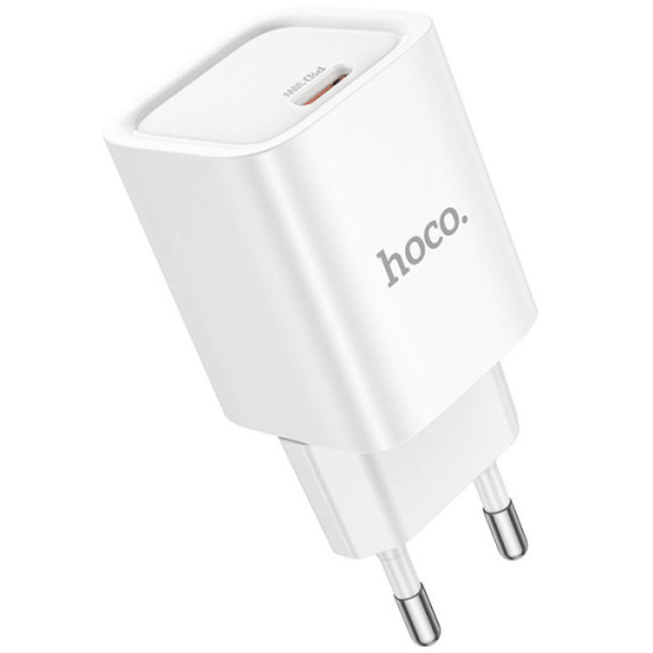 Фото - Сетевое зарядное устройство HOCO C148A Charm single port PD30W charger (EU) White (6942007630306)