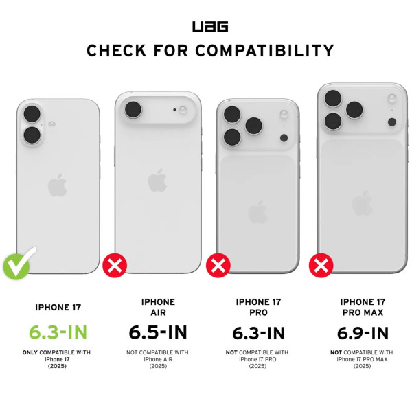 Фото - Чехол для смартфона UAG for iPhone 17, Civilian MagSafe, Black (114547114040)