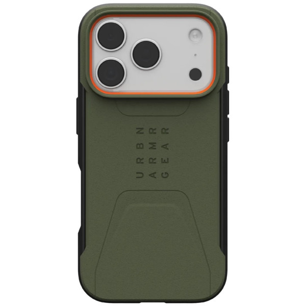 Фото - Чехол для смартфона UAG for iPhone 17 Pro, Civilian MagSafe, Olive/Orange (114545117297) Фото - Чехол для смартфона UAG for iPhone 17 Pro, Civilian MagSafe, Olive/Orange (114545117297)