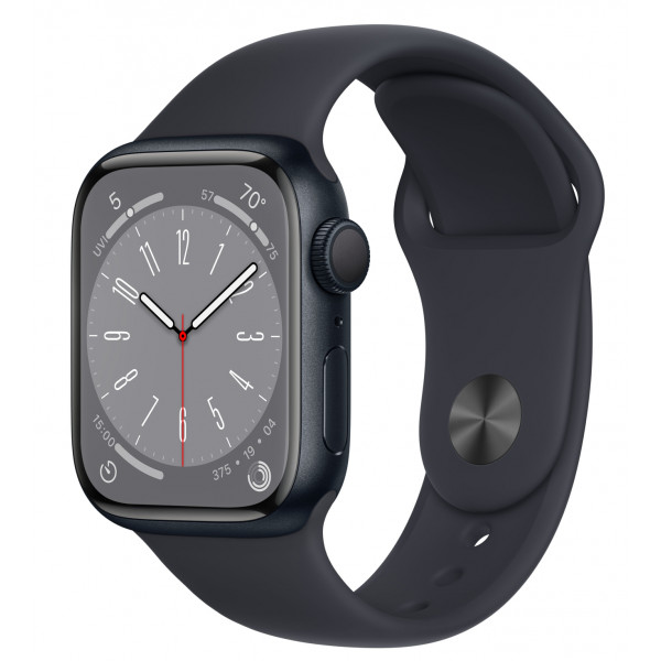 Apple Watch Series 8 GPS 45mm Midnight Aluminium Case with Midnight Sport Band COMFY