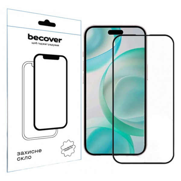 Фото - Защитное стекло для смартфона BeCover Apple iPhone 16 Pro Black (712124)