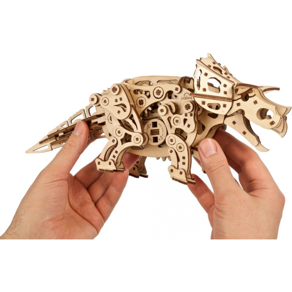 Фото - 3D пазлы Ugears Трицератопс (70211)