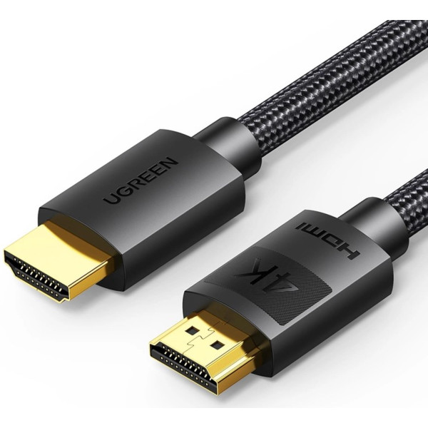 Фото - Кабель HDMI UGREEN HD119 4K HDMI Cable Male to Male Braided 10m Black (40104)
