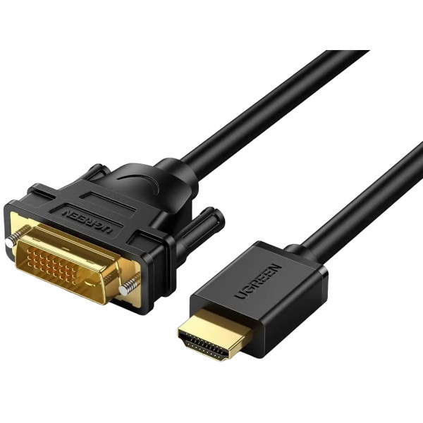 Фото - Кабель HDMI - DVI UGREEN HD106 HDMI to DVI Cable 2m Black (10135)