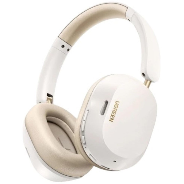 Фото - Наушники полноразмерные беспроводные UGREEN HP203 HiTune Max 5C Hybrid Active Noise-Cancelling Headphones White (35758)