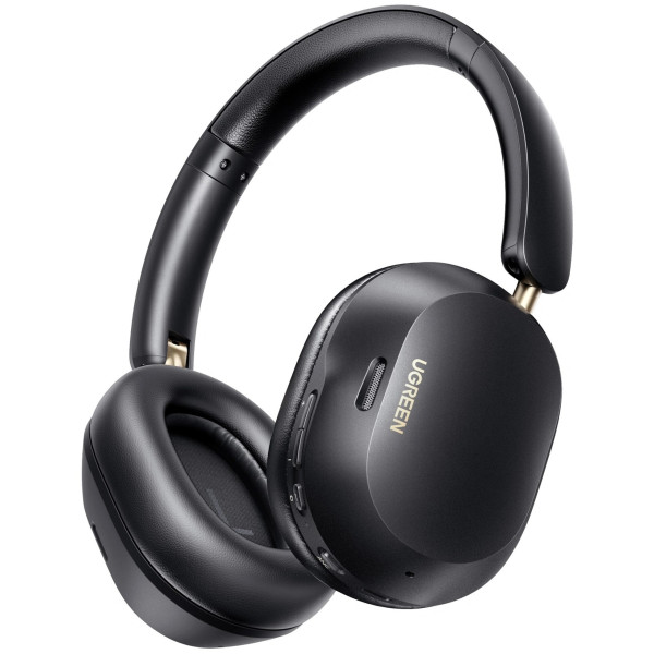 Фото - Наушники полноразмерные беспроводные UGREEN HP203 HiTune Max 5C Hybrid Active Noise-Cancelling Headphones Black (35757)
