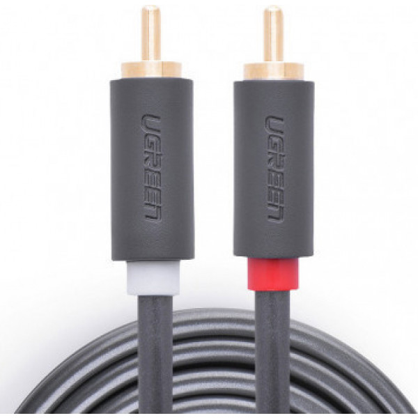 Фото - Кабель 3.5 мм - RCA UGREEN AV104 2RCA to 2RCA Audio Cable, 2 m Black (10518)