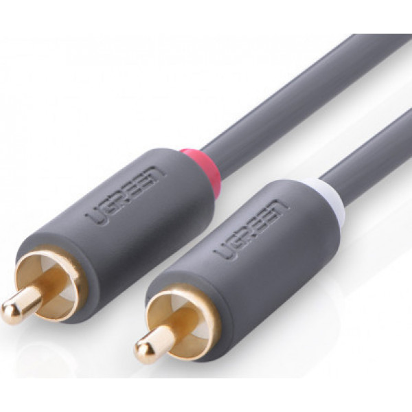 Фото - Кабель 3.5 мм - RCA UGREEN AV104 2RCA to 2RCA Audio Cable, 2 m Black (10518)