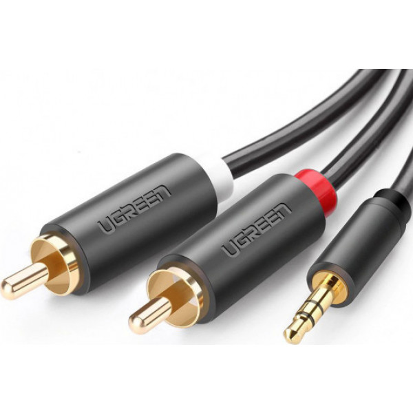 Фото - Кабель 3.5 мм - RCA UGREEN AV102 3.5 mm to 2RCA 1 m Gray (10772)