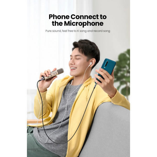 Фото - Кабель 3.5 мм - 3.5 мм UGREEN AV183 3.5 mm to 3.5 mm Audio Cable 1.5 m Black 20497